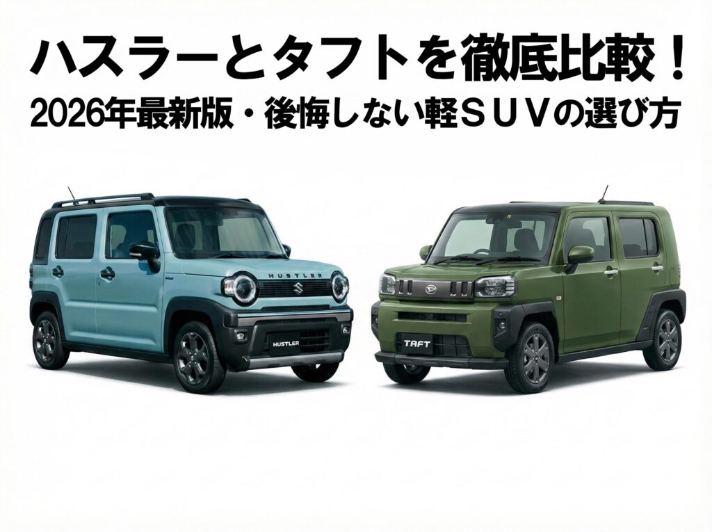 ハスラーとタフトを徹底比較！2026年最新版・後悔しない軽SUVの選び方