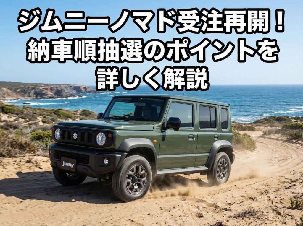 2026年ジムニーノマド受注再開！納車順抽選のポイントを詳しく解説